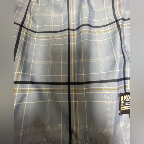NAUTICA MENS BLUE PLAID SIZE 38 WAIST BERMUDA SHORTS   LIKE NEW - Picture 8 of 13